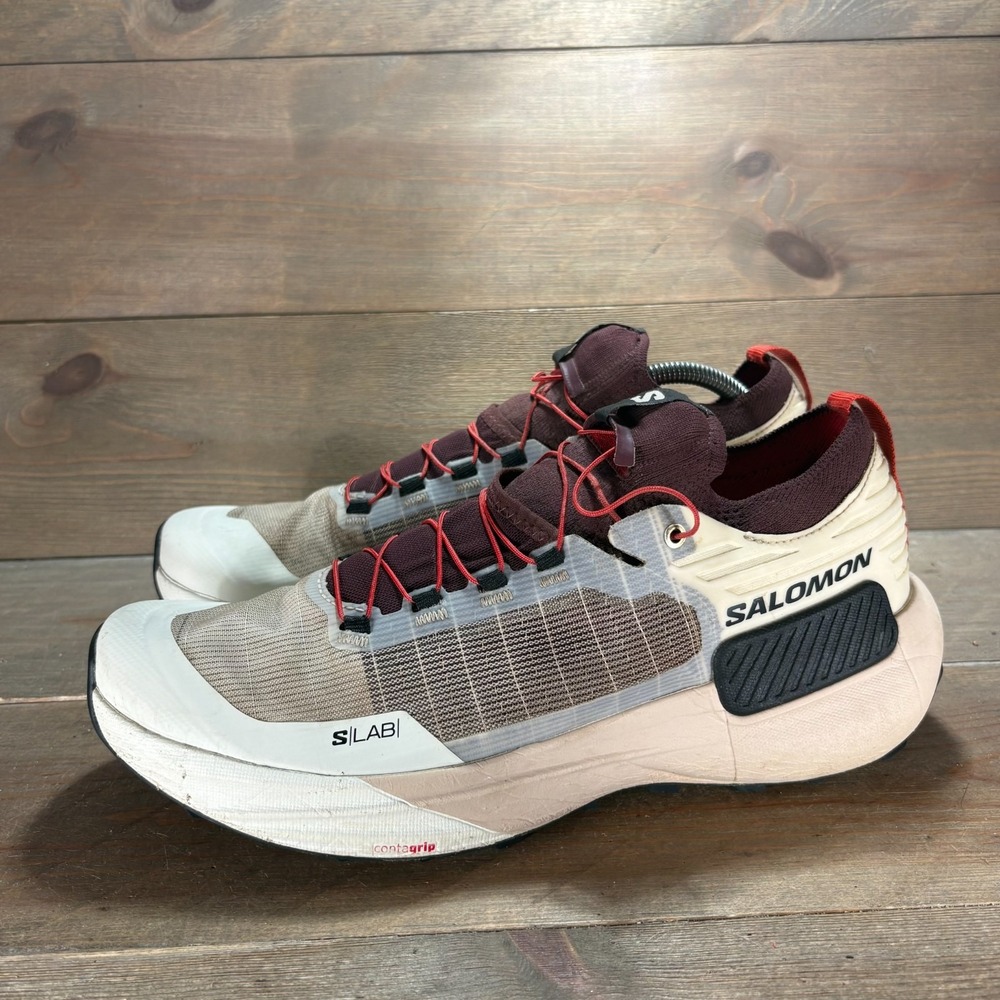 Salomon S/Lab Genesis Mens size 10 shoes Tan Trail Running sneakers